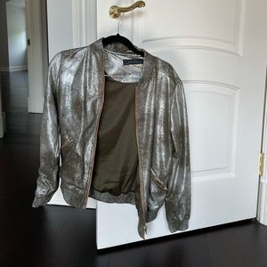 Zara Sparkly Silver jacket